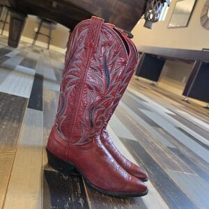 DAN POST Red Western Cowgirl Boots